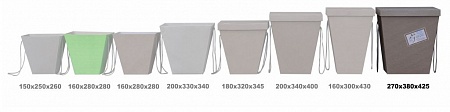 Набор коробок для переноски цветов XL 10 шт 27 х 38 х 42.5 см без крышки