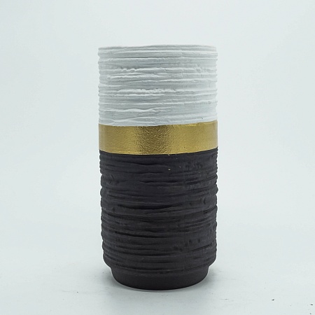 Ваза керамическая Цилиндр «Холст» D11 х 11 х 22,5 см